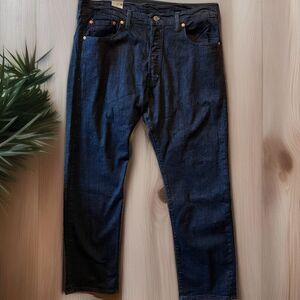 LEVI'S 501 Dark Blue Denim Mens 5 Button Jeans‎ 40 X 32 NWT